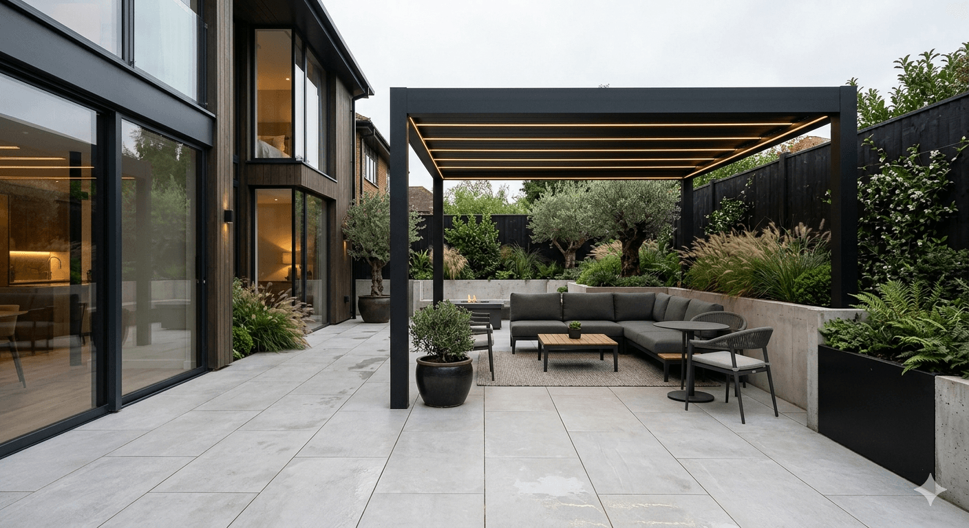 Modern Courtyard garden concept